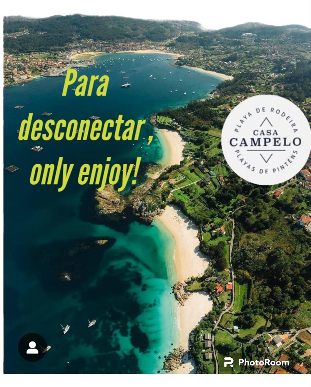 Casa Campelo - Apto Playa De Rodeira Cangas, Garaje Y Wifi Gratis מראה חיצוני תמונה